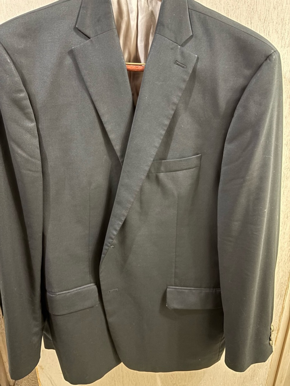 Hart Schaffner Marx Black Men's Single-Breasted Suit Jacket